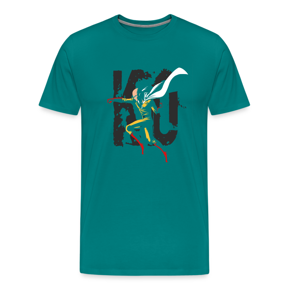 Saitama One Punch Man 3 Men's Premium T-Shirt - teal