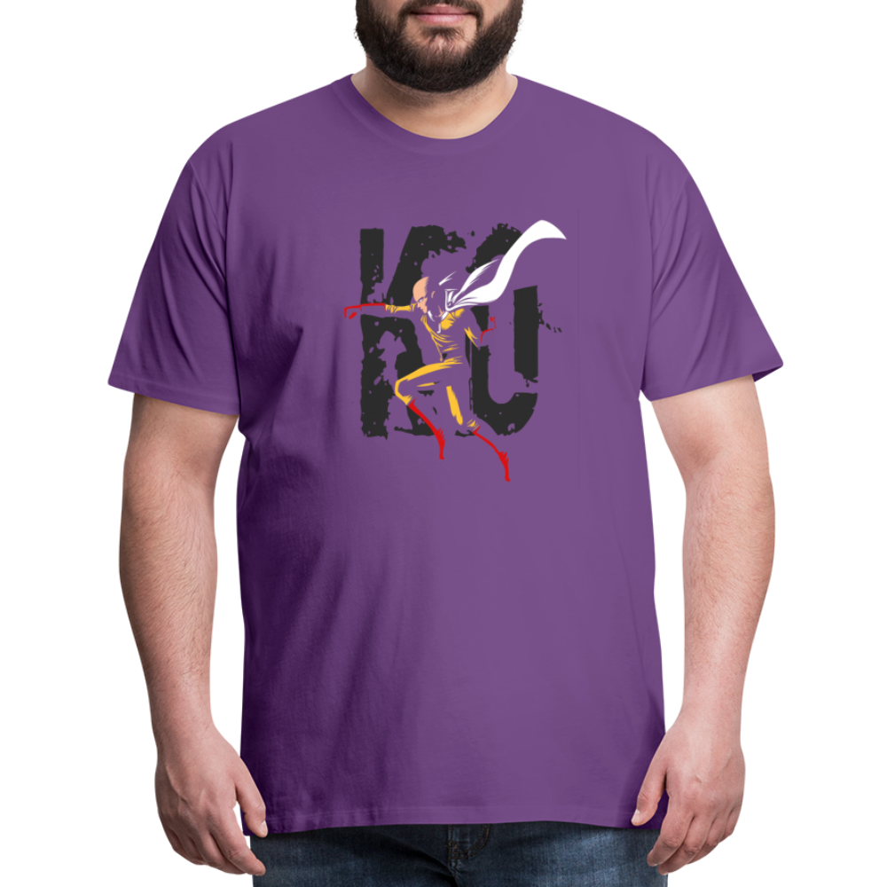 Saitama One Punch Man 3 Men's Premium T-Shirt - purple