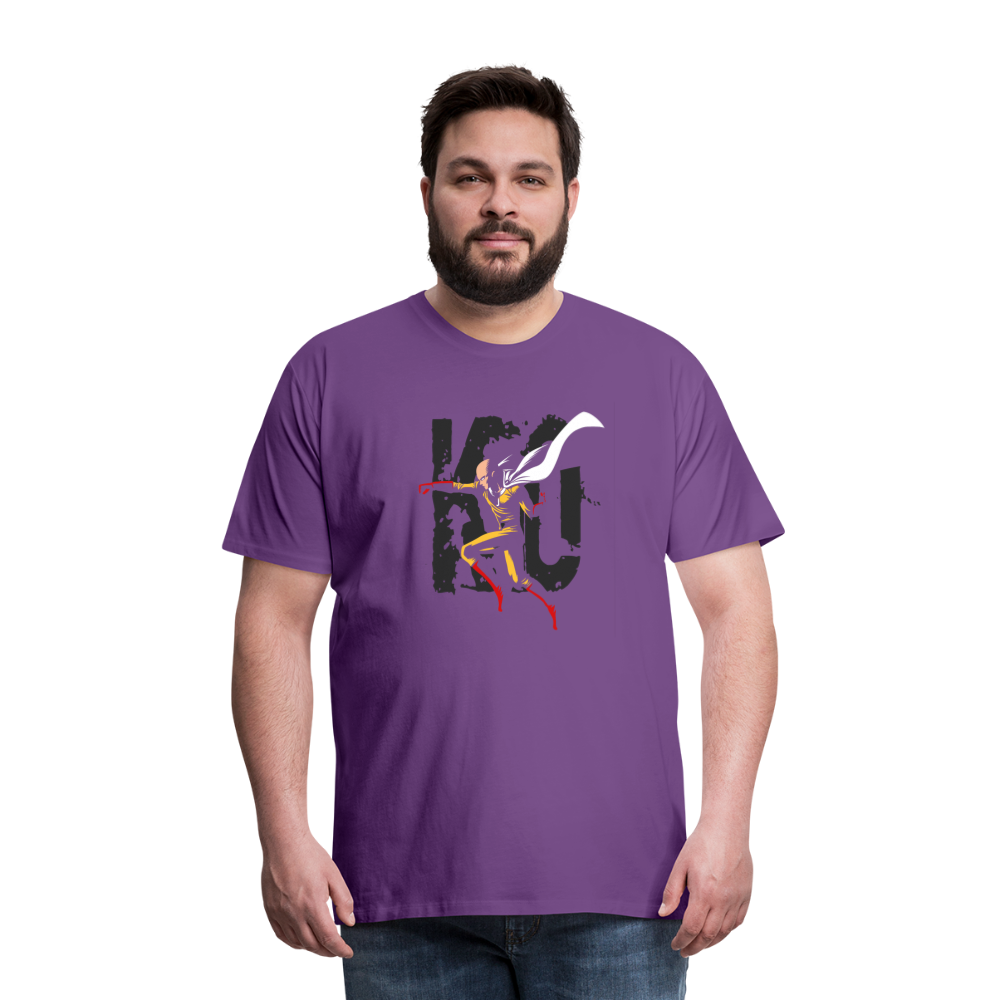 Saitama One Punch Man 3 Men's Premium T-Shirt - purple