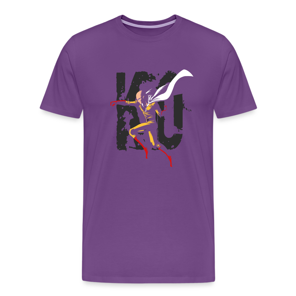 Saitama One Punch Man 3 Men's Premium T-Shirt - purple