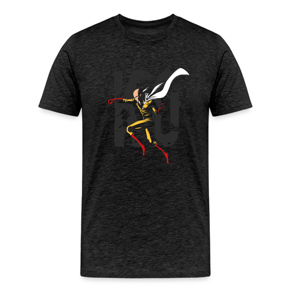 Saitama One Punch Man 3 Men's Premium T-Shirt - charcoal grey