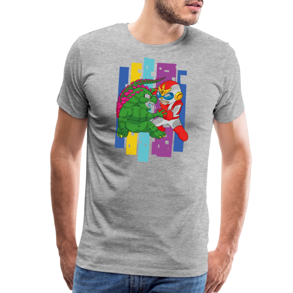 GODZILLA vs KING KONG 4 Men's Premium T-Shirt - heather gray