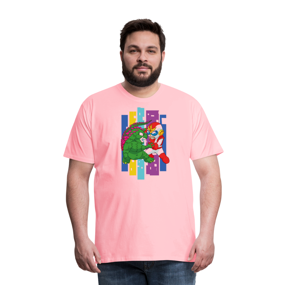 GODZILLA vs KING KONG 4 Men's Premium T-Shirt - pink