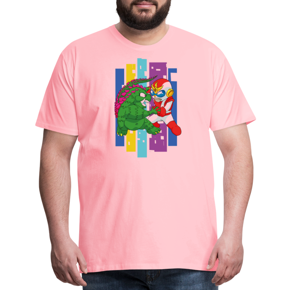 GODZILLA vs KING KONG 4 Men's Premium T-Shirt - pink