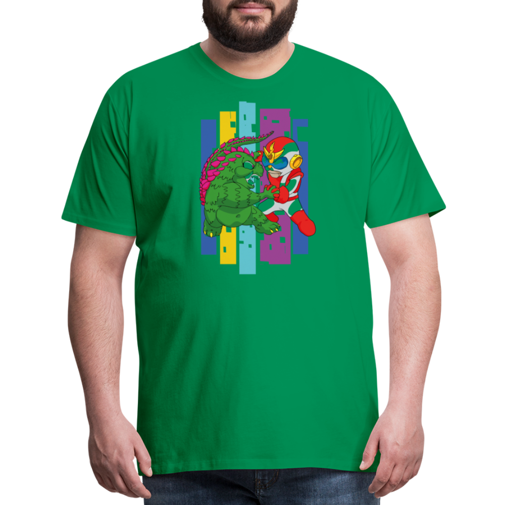 GODZILLA vs KING KONG 4 Men's Premium T-Shirt - kelly green