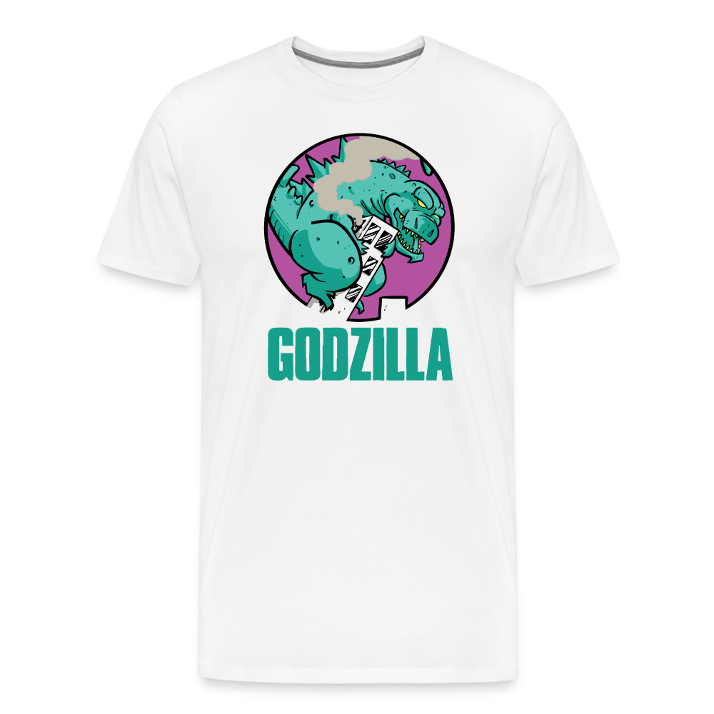 GODZILLA vs KING KONG 2 Men's Premium T-Shirt - white