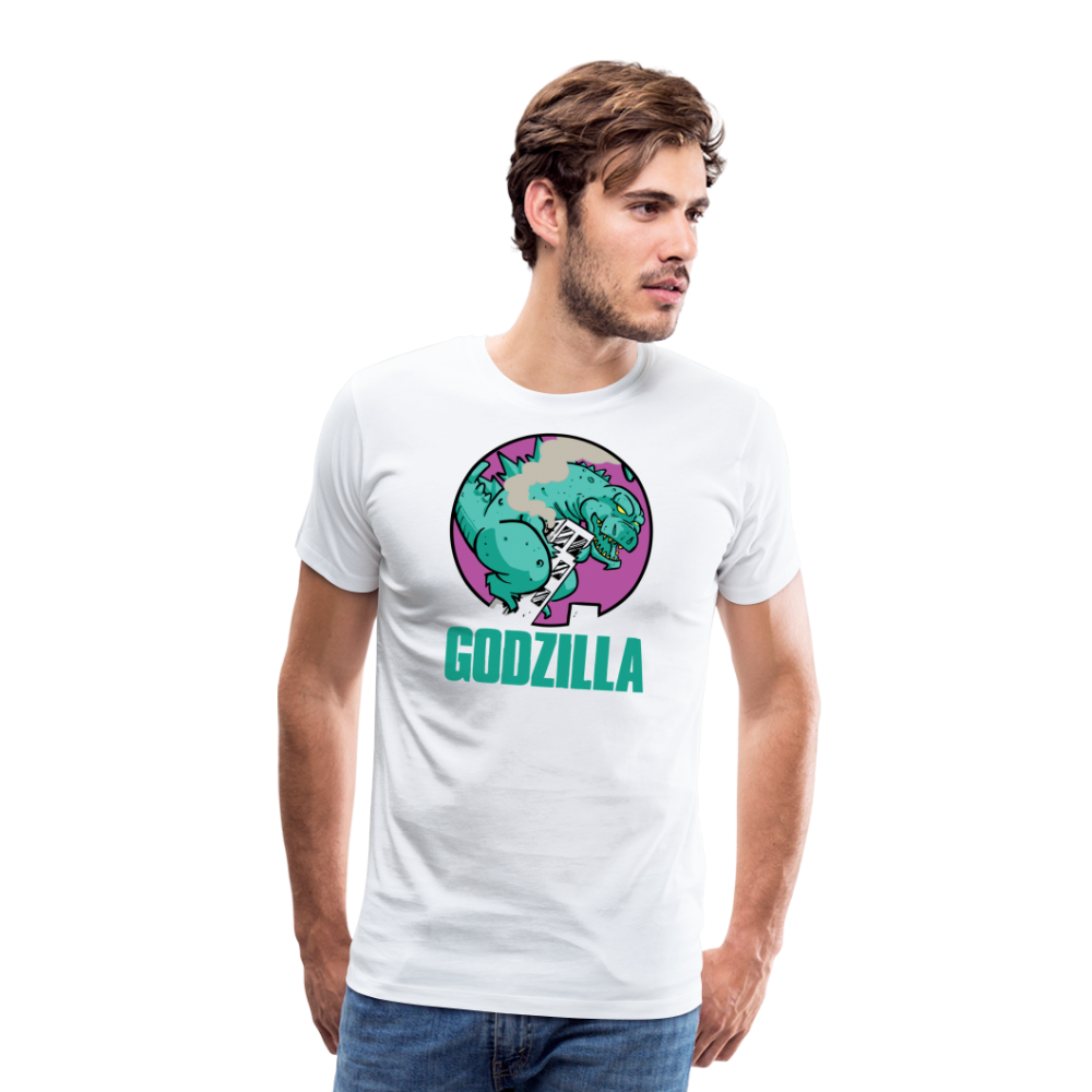 GODZILLA vs KING KONG 2 Men's Premium T-Shirt - white