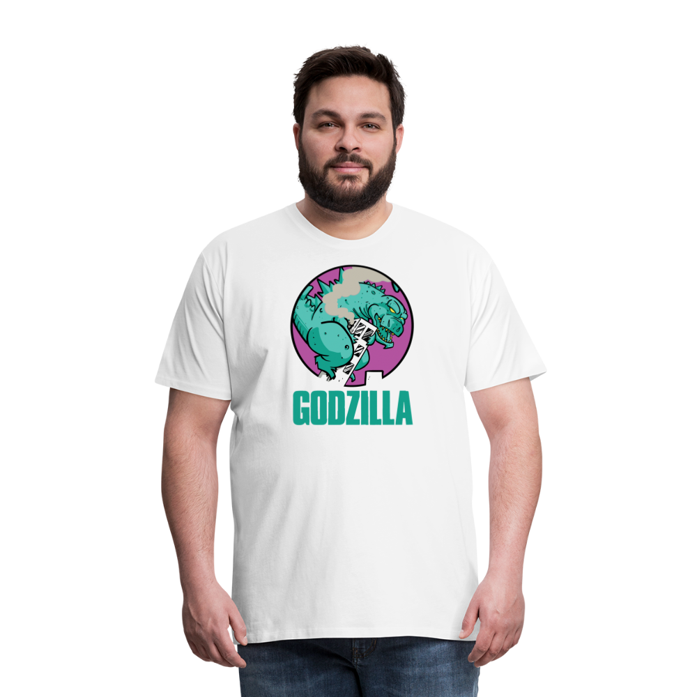 GODZILLA vs KING KONG 2 Men's Premium T-Shirt - white
