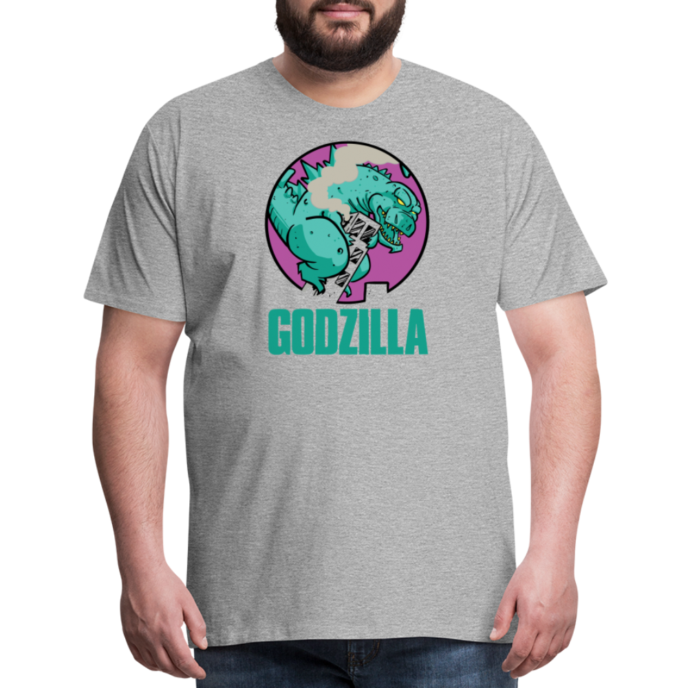 GODZILLA vs KING KONG 2 Men's Premium T-Shirt - heather gray
