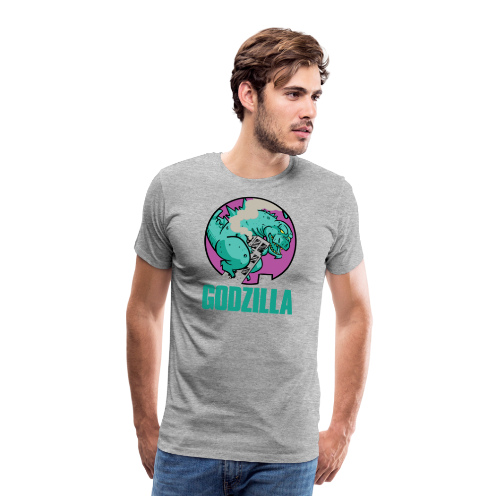 GODZILLA vs KING KONG 2 Men's Premium T-Shirt - heather gray