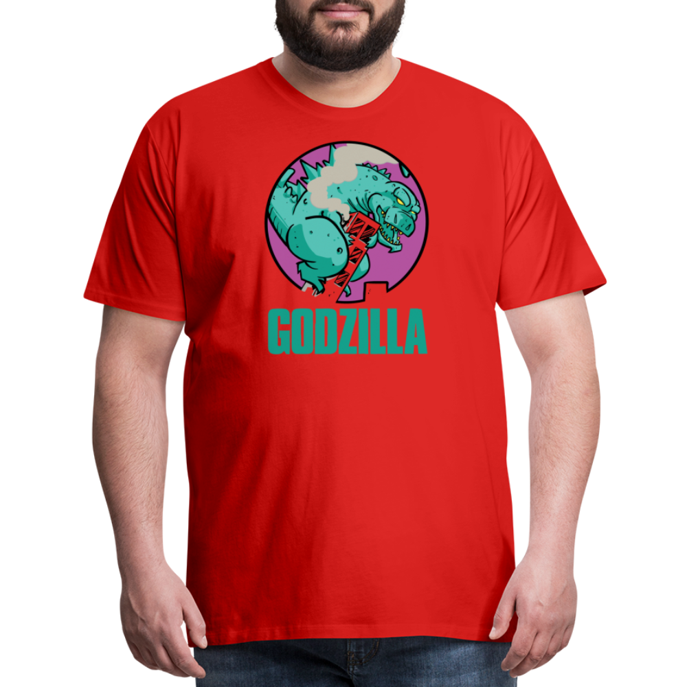 GODZILLA vs KING KONG 2 Men's Premium T-Shirt - red