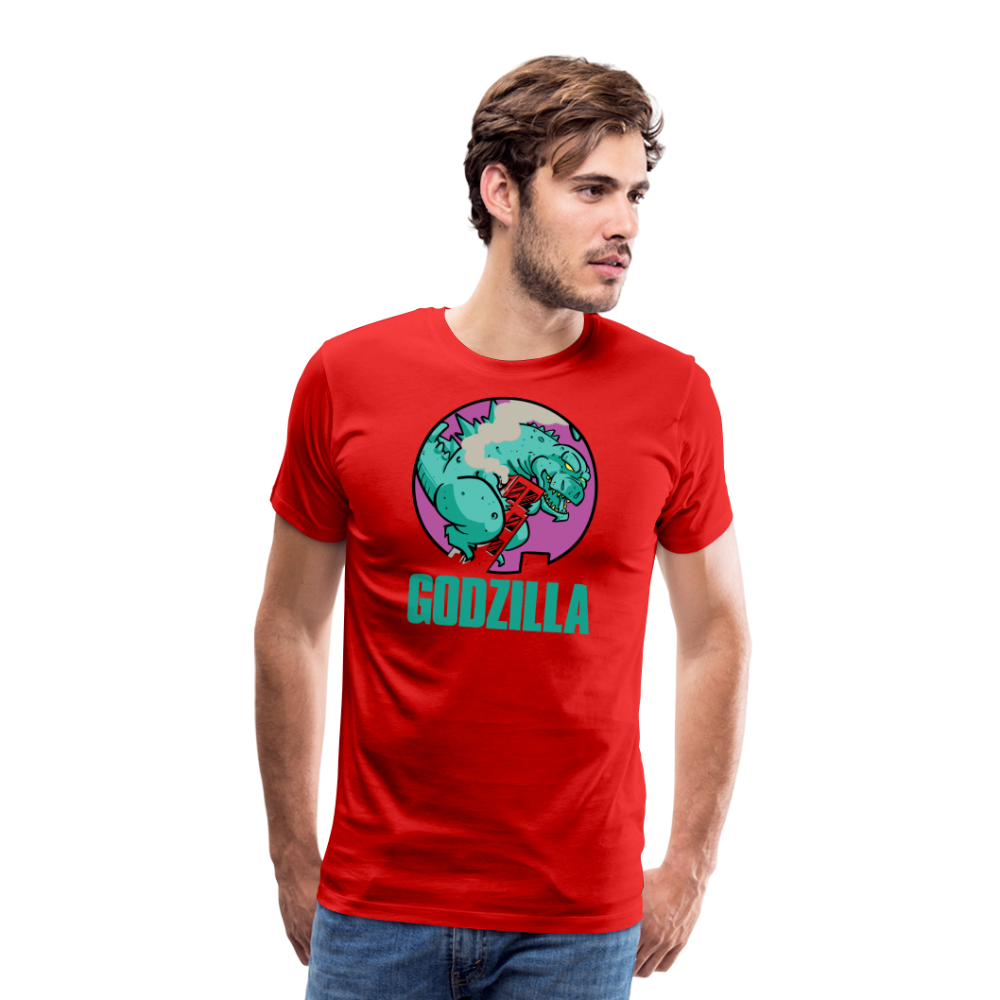 GODZILLA vs KING KONG 2 Men's Premium T-Shirt - red