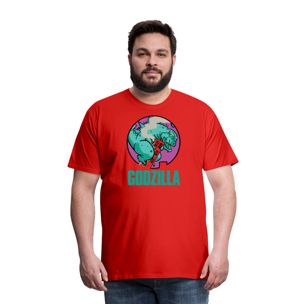 GODZILLA vs KING KONG 2 Men's Premium T-Shirt - red