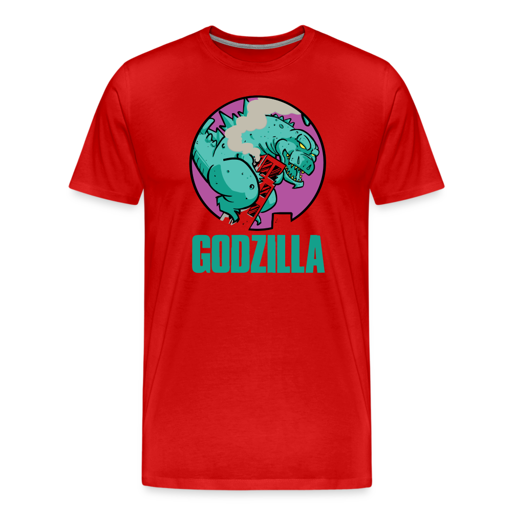 GODZILLA vs KING KONG 2 Men's Premium T-Shirt - red