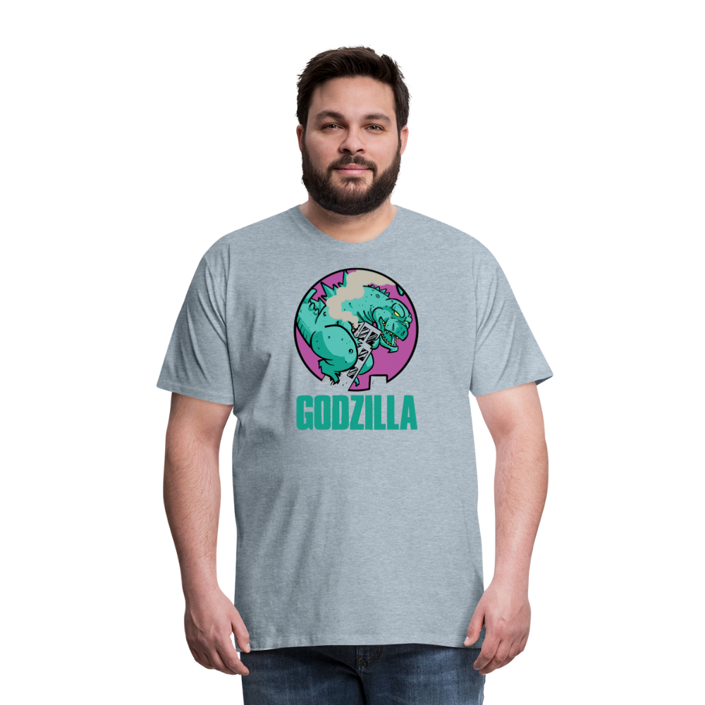 GODZILLA vs KING KONG 2 Men's Premium T-Shirt - heather ice blue