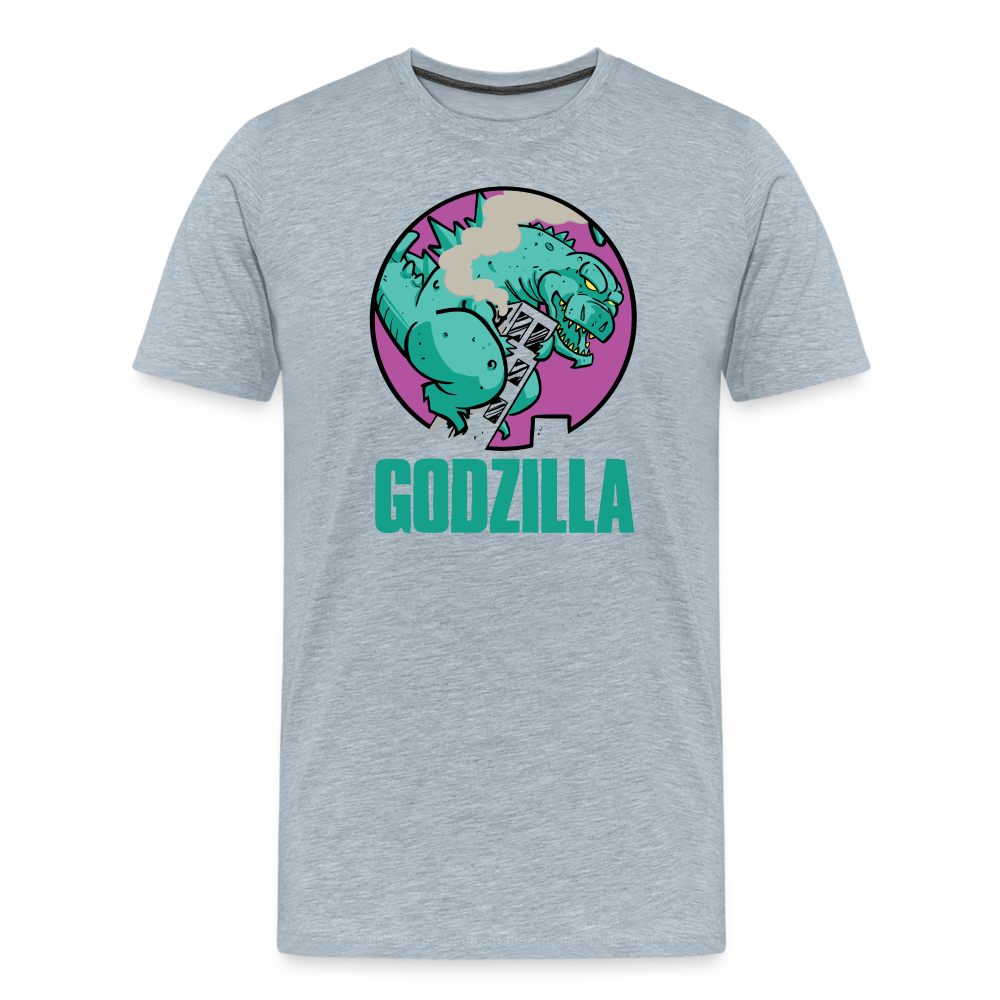 GODZILLA vs KING KONG 2 Men's Premium T-Shirt - heather ice blue