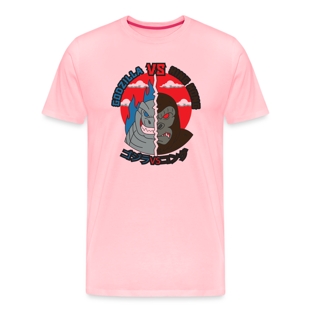 GODZILLA vs KING KONG 1 Men's Premium T-Shirt - pink