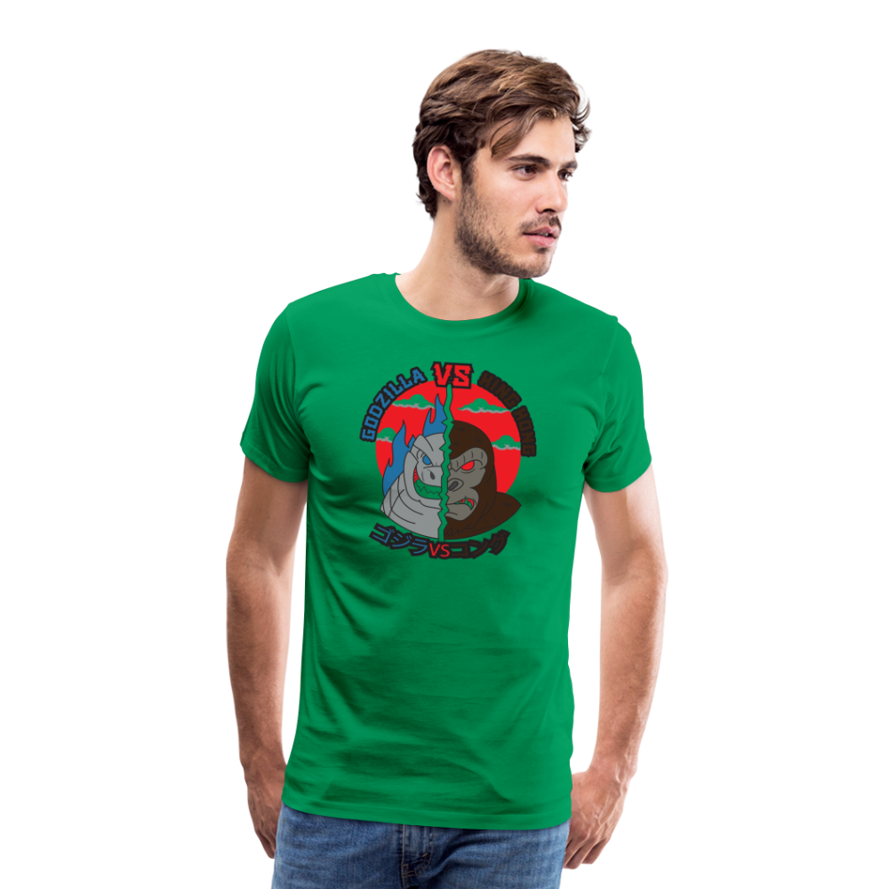 GODZILLA vs KING KONG 1 Men's Premium T-Shirt - kelly green