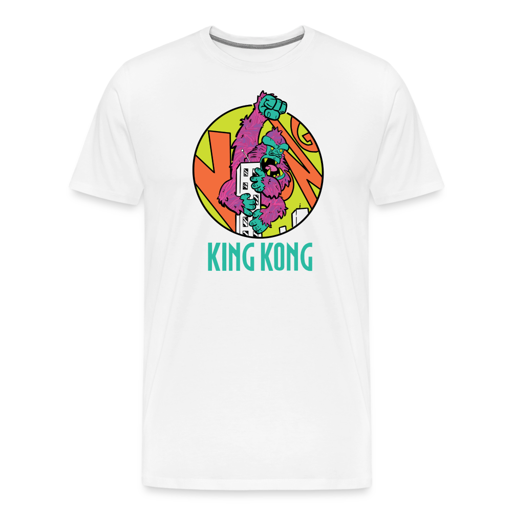 GODZILLA vs KING KONG 3 Men's Premium T-Shirt - white