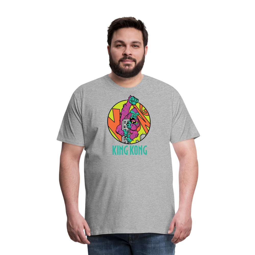 GODZILLA vs KING KONG 3 Men's Premium T-Shirt - heather gray