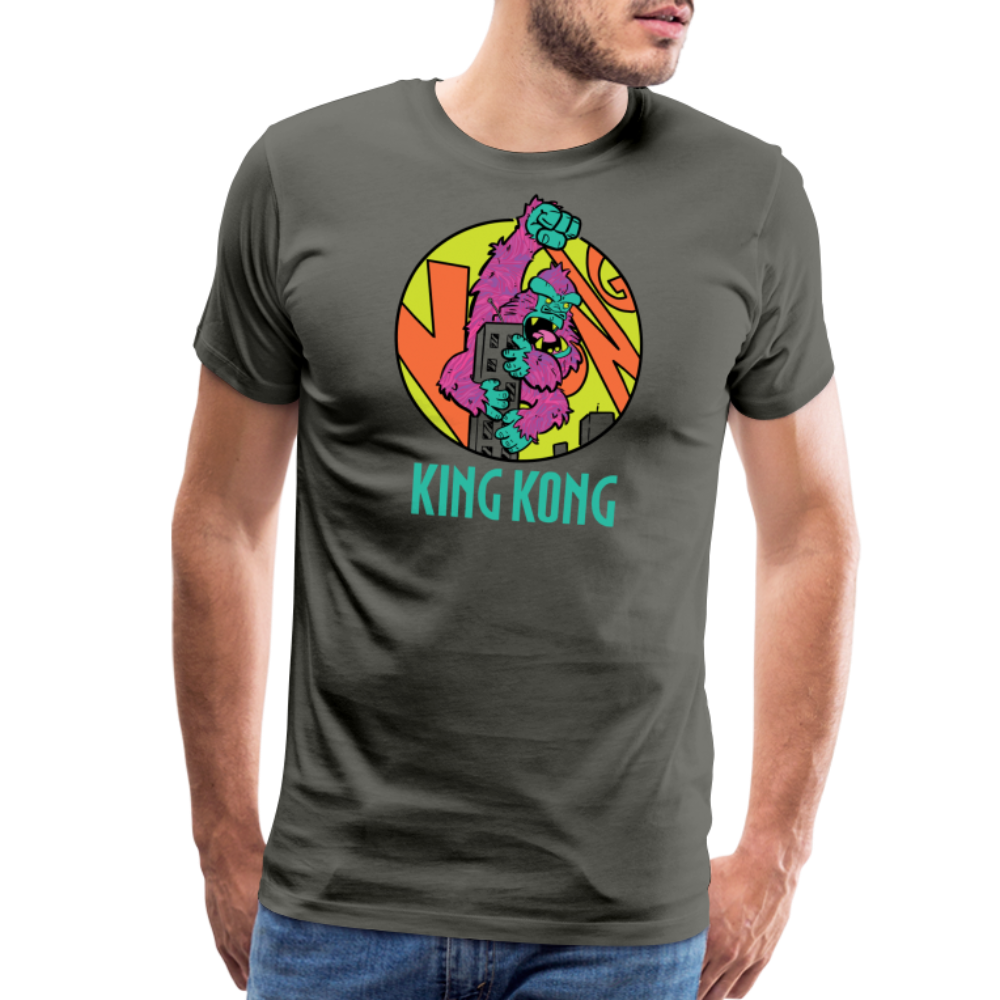 GODZILLA vs KING KONG 3 Men's Premium T-Shirt - asphalt gray