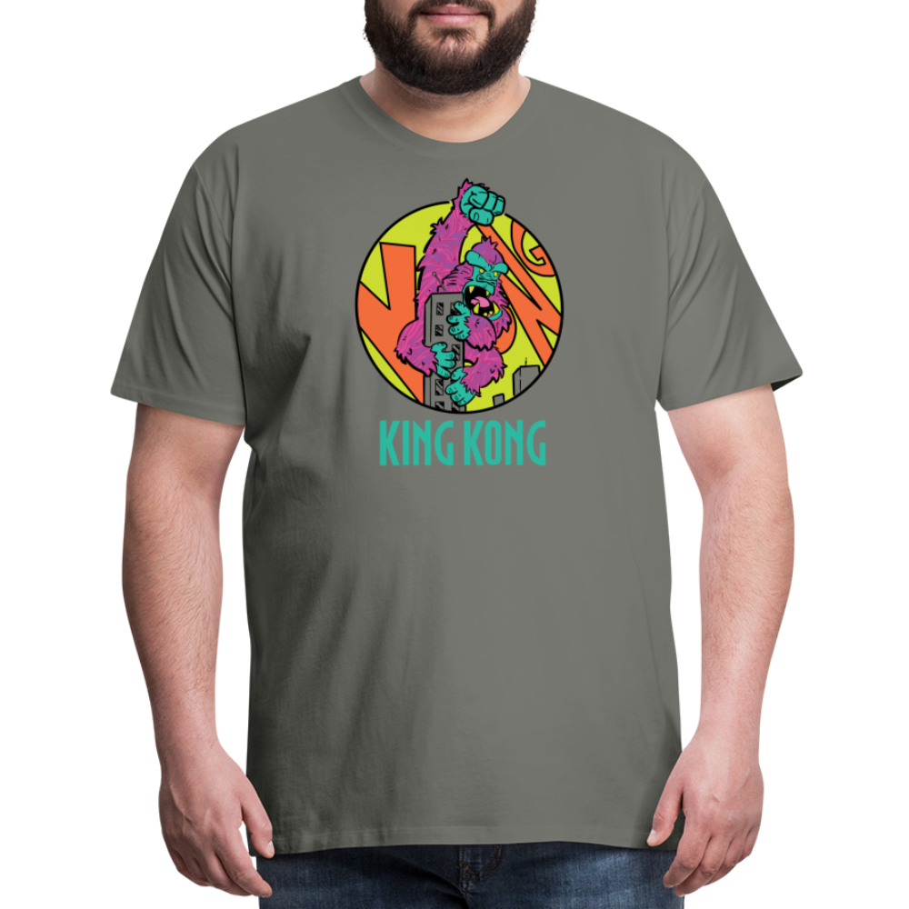 GODZILLA vs KING KONG 3 Men's Premium T-Shirt - asphalt gray