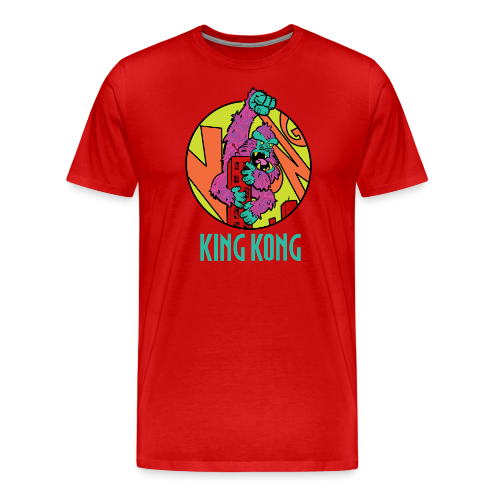 GODZILLA vs KING KONG 3 Men's Premium T-Shirt - red