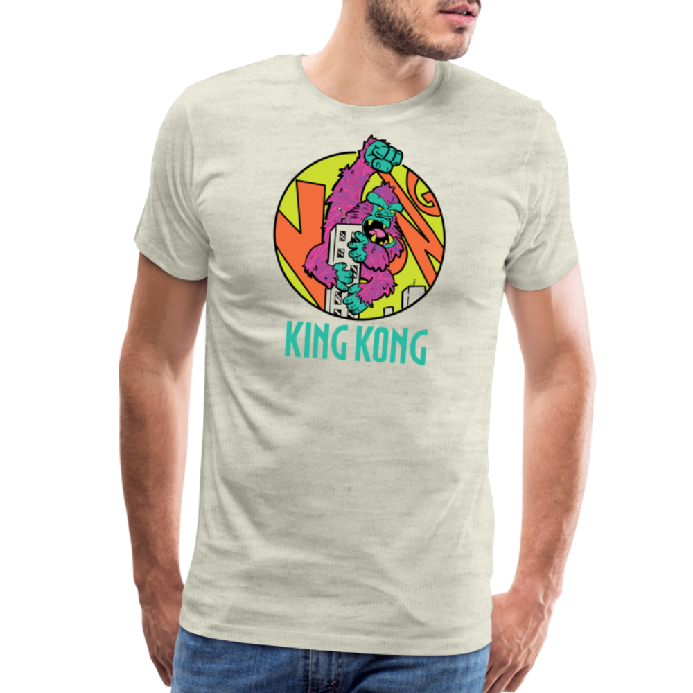 GODZILLA vs KING KONG 3 Men's Premium T-Shirt - heather oatmeal
