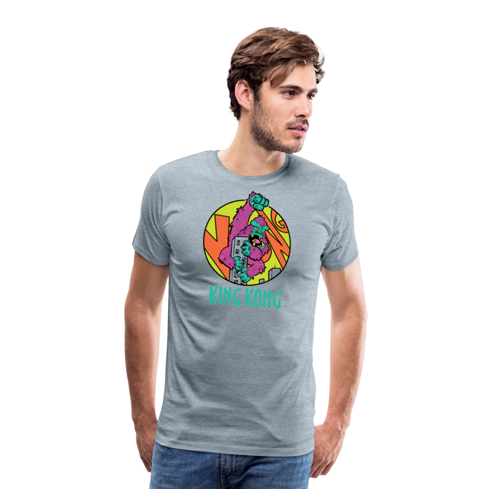GODZILLA vs KING KONG 3 Men's Premium T-Shirt - heather ice blue